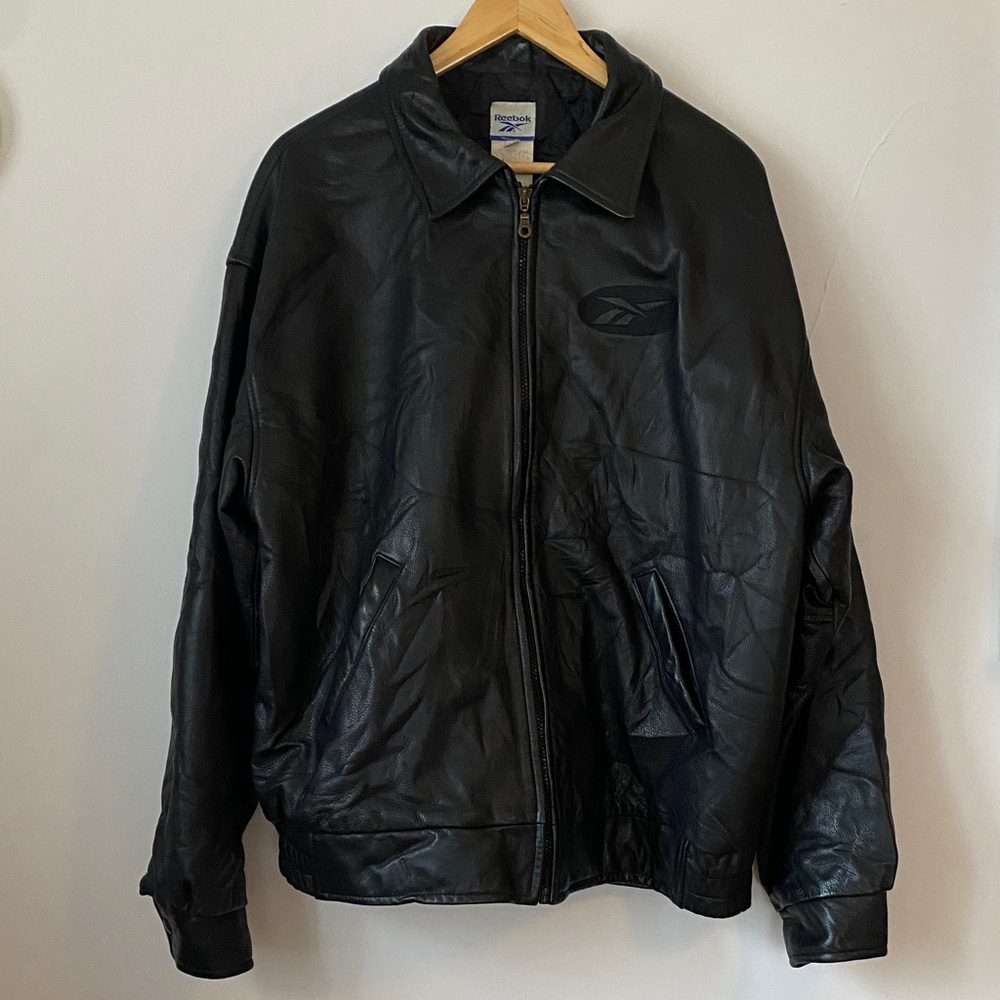 Reebok 90s Allen Iverson Leather Jacket